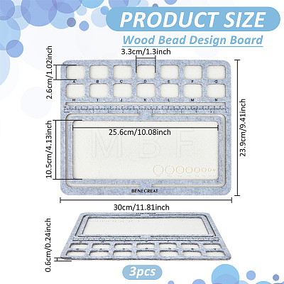 Felt Bead Design Board DIY-WH0419-98A-01-1