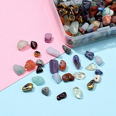105G 9 Style Natural Gemstone Beads G-FS0002-26-1