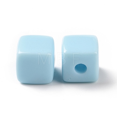 Opaque Acrylic Beads OACR-E015-02F-1