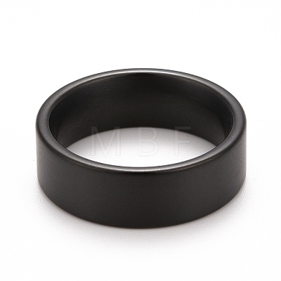 Ion Plating(IP) 304 Stainless Steel Plain Band Finger Ring for Men Women RJEW-E062-A01-1