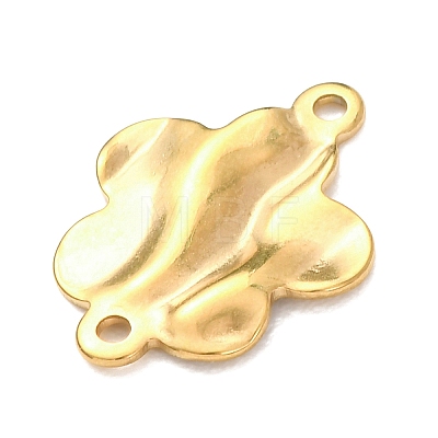 304 Stainless Steel Textured Links Connector Charms STAS-K302-02G-G-1