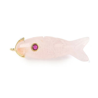 Natural Rose Quartz Carved Pendants X-G-P599-07G-04-1