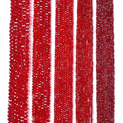 Electroplate Glass Beads Strands EGLA-A044-T8mm-A01-1