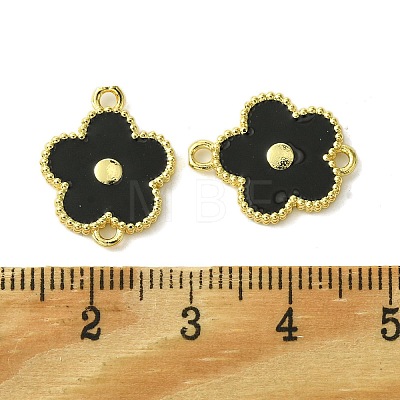 Eco-Friendly Brass Enamel Connector Charm KK-A204-18G-1