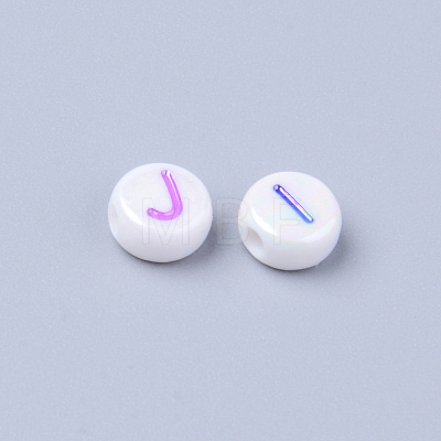 Opaque White Acrylic Beads MACR-S273-46-1