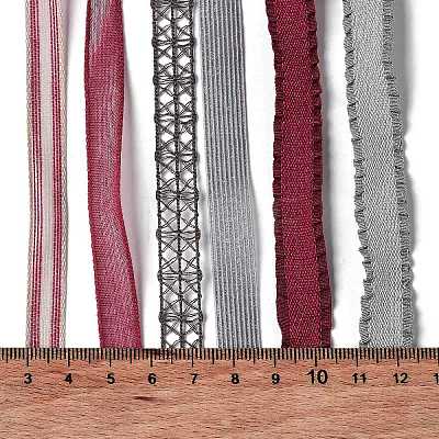 18 Yards 6 Styles Polyester Ribbon SRIB-C001-D05-1