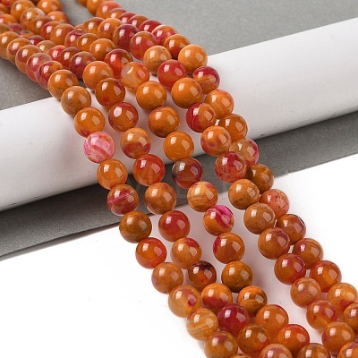 Natural Agate Bead Strands G-C116-B01-03-1