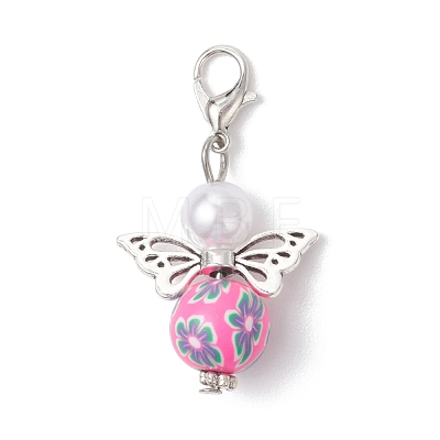 Handmade Polymer Clay Pendants HJEW-JM04651-1