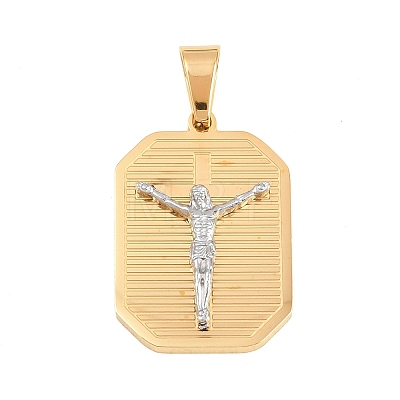 304 Stainless Steel Pendants STAS-B137-12GP-1