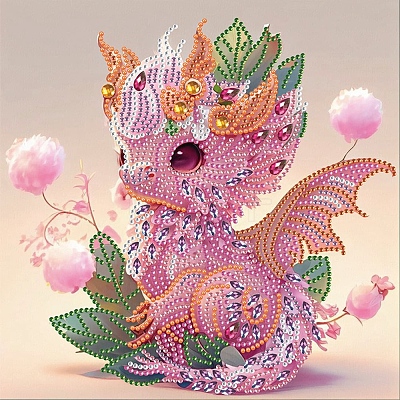 Dragon Pattern DIY Diamond Painting Kit PW-WG58247-01-1