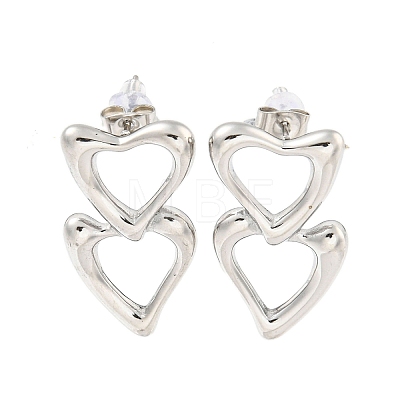 304 Stainless Steel Studs Earring EJEW-Q383-02P-1
