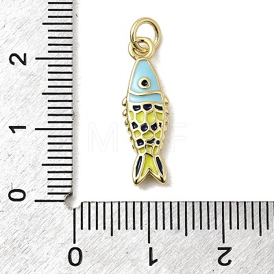Brass Enamel Pendants X1-KK-A266-39G-02-1