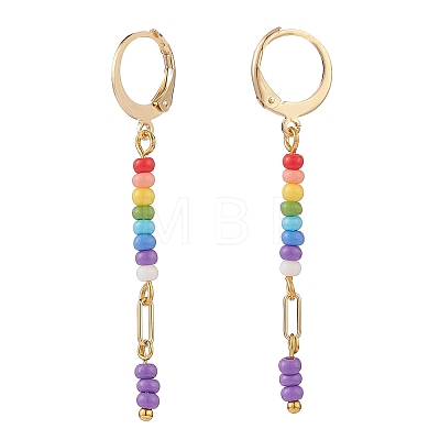 Glass Seed Beads Earring Sets for Women EJEW-JE05060-1