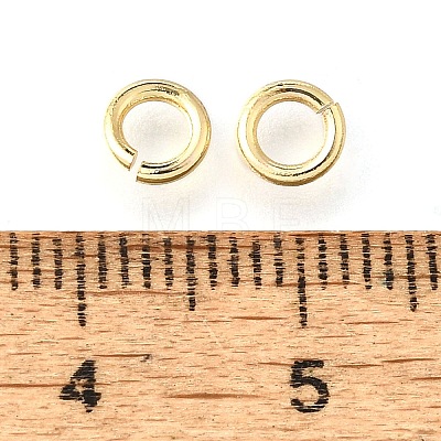 Brass Open Jump Rings X-KK-V007-004G-03-1