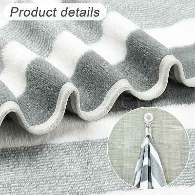 Polyester Stripe Towel AJEW-FZC0001-007C-1