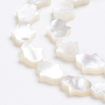 Natural White Shell Mother of Pearl Shell Beads X-SSHEL-L017-006-1