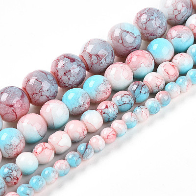 Baking Paint Glass Beads X1-DGLA-N003-10mm-C03-1