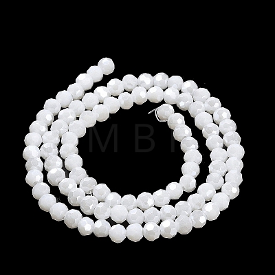 Electroplate Opaque Glass Beads Strands LS-EGLA-A035-P4mm-A01-1