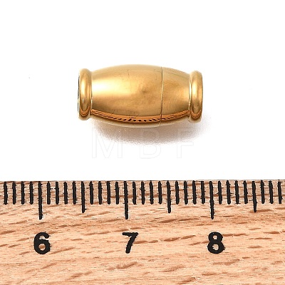 Barrel 304 Stainless Steel Magnetic Clasps STAS-D382-03A-G-1