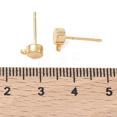 SHEGRACE Brass Stud Earring Findings XGR0105G-151G-1