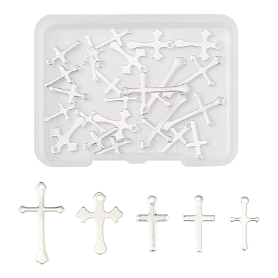 25Pcs 5 Styles Brass Pendants KK-FS0001-51S-1