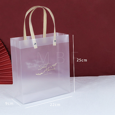 Valentine's Day Transparent Rectangle PVC Plastic Bags PAAG-PW0001-122A-1