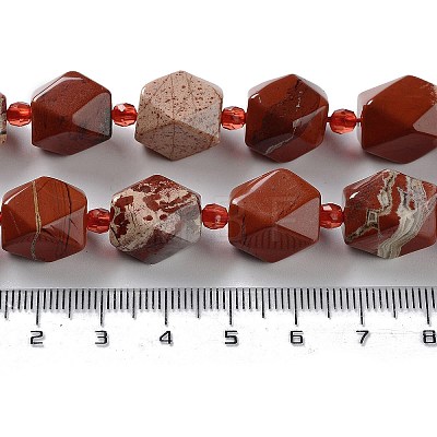 Natural Red Jasper Beads Strands G-C182-12-01-1