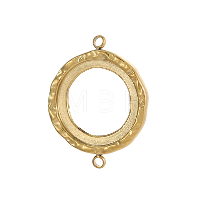 304 Stainless Steel Connector Cabochon Settings STAS-OY009-27G-1