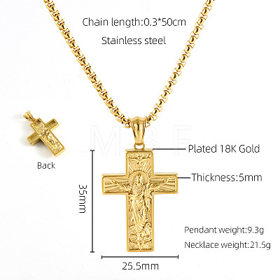 304 Stainless Steel Pendant Necklaces FS-WG0CD66-14-1