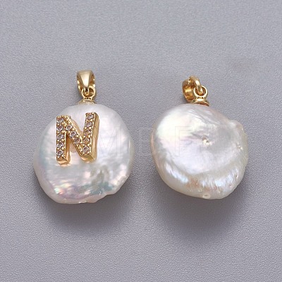 Natural Cultured Freshwater Pearl Pendants KK-L187-A-01N-1