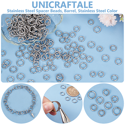 Unicraftale 304 Stainless Steel Jump Rings STAS-UN0006-01P-1