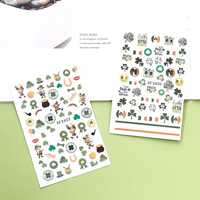 Self Adhesive Nail Art Stickers Decals for Ireland MRMJ-R096-XF-M-1