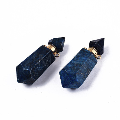 Faceted Natural Lapis Lazuli Pendants G-T131-15B-1