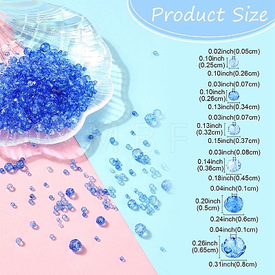 6 Styles Gradient Color Transparent Painted Glass Beads Strands DGLA-YW0001-28A-1