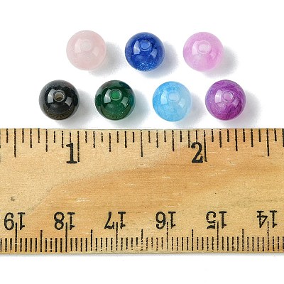 25Pcs Round Imitation Cat Eye Resin Beads RESI-FS0001-65E-1