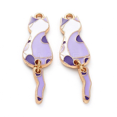 Alloy Enamel Pendants & Earring X-ENAM-M044-21LG-A-1