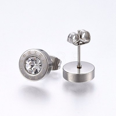 304 Stainless Steel Stud Earrings EJEW-H362-10P-A-1