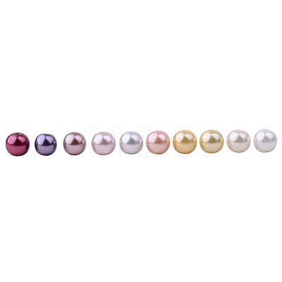 10 Colors 6mm Tiny Satin Luster Glass Pearl Round Beads Assortment Mix Lot for Jewelry Making Multicolor HY-PH0004-6mm-01-B-1
