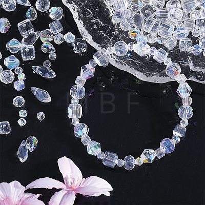 280Pcs 14 Styles Glass Beads Strands EGLA-SZ0001-39-1
