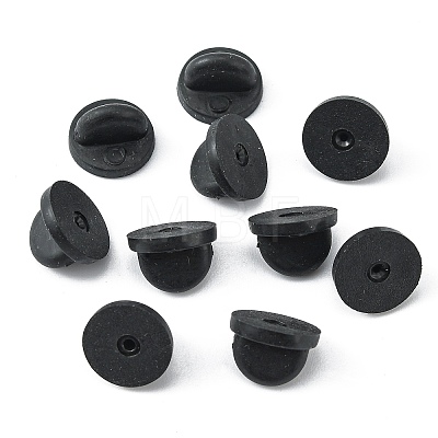 60Pcs Rubber Pin Backs FIND-YW0011-59-1