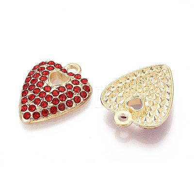 Alloy Rhinestone Pendants FIND-N008-12KCG-02-1