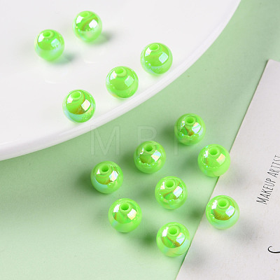 Opaque Acrylic Beads X-MACR-S370-D10mm-A30-1
