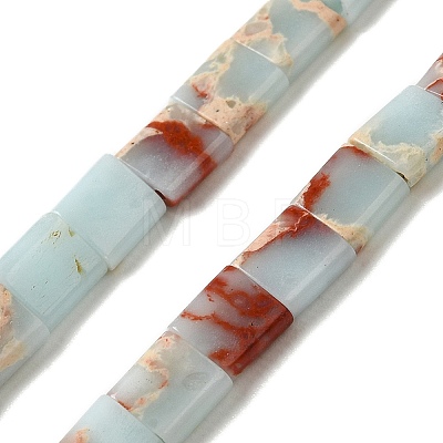 Synthetic Aqua Terra Jasper Beads Strands G-F762-A13-01-1