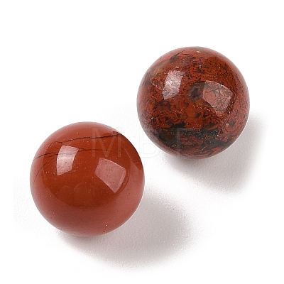 Natural Red Jasper No Hole Sphere Beads G-K353-04B-07-1