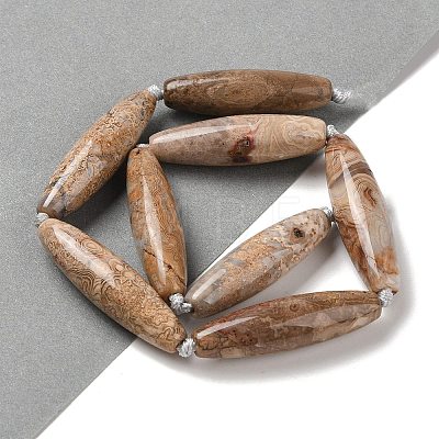 Natural Mexican Lace Agate Beads Strands G-NH0010-I03-02-1