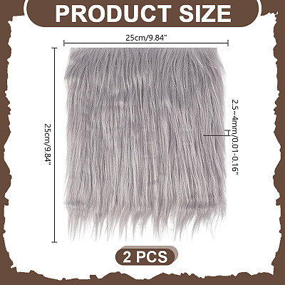 Square Faux Fur Squares Fabric AJEW-WH0348-615C-1