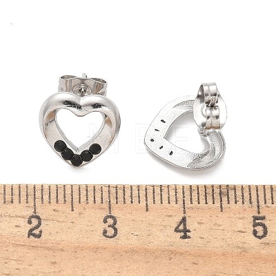 304 Stainless Steel Stud Earrings EJEW-F361-04P-1