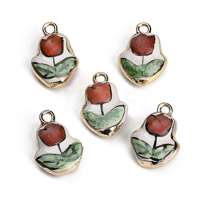Handmade Porcelain with Brass Pendants PR-CBAB520-06B-1