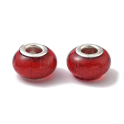 Large Hole Resin European Beads OPDL-R118-04B-1