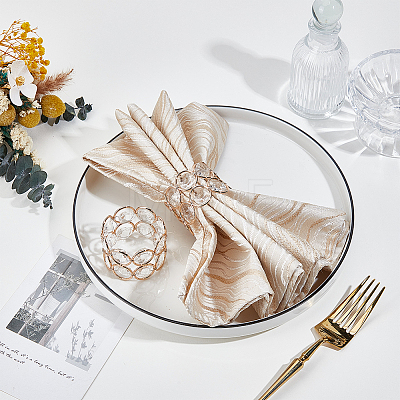 Iron Glass Napkin Rings AJEW-WH0455-343-1